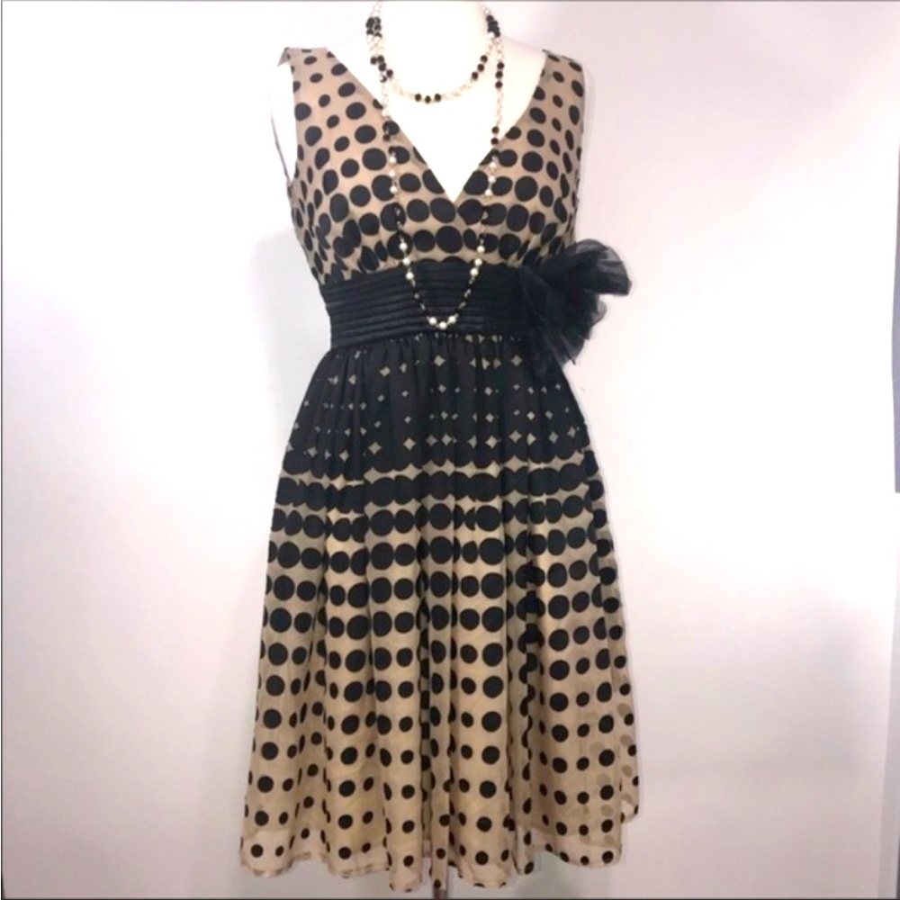 Anthropologie Burlap Optical Illusions Dress 6